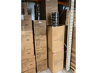 Partij glazen kerstballen 80mm black combi 15/tube (39 tubes) - afbeelding 2 van  2