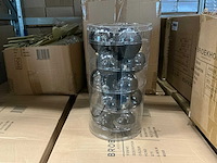 Partij glazen kerstballen 80mm black combi 15/tube (48 tubes) - afbeelding 1 van  5