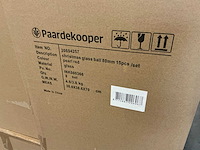 Partij glazen kerstballen 80mm pearl red 15/tube (106 tubes) - afbeelding 4 van  4