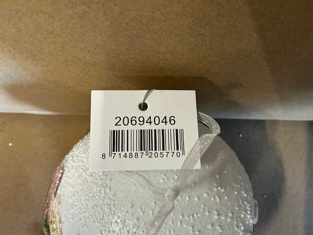 Partij glazen kerstballen (92x) - afbeelding 2 van  2