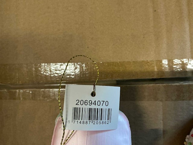 Partij glazen taartpunt kersthangers (120x) - afbeelding 3 van  3