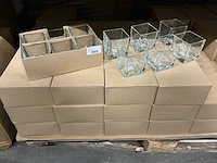 Partij glazen vaasjes 8x8x8cm (360x) - afbeelding 1 van  5