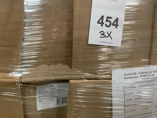 Partij glazen vazen - afbeelding 6 van  8