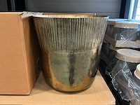 Partij goud kleurige potten ø32xh31cm (40x) - afbeelding 1 van  5