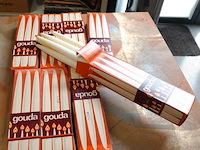 Partij gouda kaarsen hoogte 24,5cm - afbeelding 1 van  4