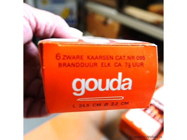 Partij gouda kaarsen hoogte 24,5cm - afbeelding 3 van  4
