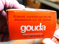 Partij gouda kaarsen hoogte 24,5cm - afbeelding 3 van  4