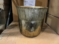 Partij goudbronskleurige bloempotten ø32xh31cm (24x) - afbeelding 2 van  5