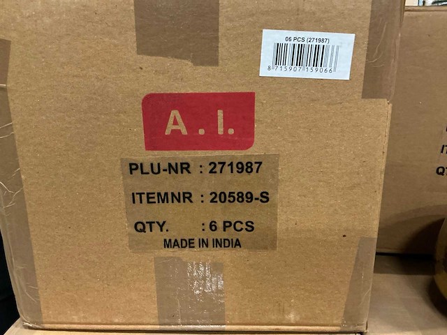 Partij gouden bloempotten h12xø16,5 (270x) - afbeelding 4 van  4