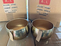 Partij gouden bloempotten h12xø16,5 (360x) - afbeelding 2 van  6