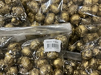 Partij goudkleurige decoratie bollen (80x) - afbeelding 2 van  4