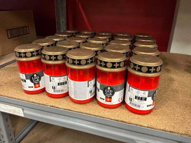 Partij grafkaars kandelaar (25x) - afbeelding 1 van  2