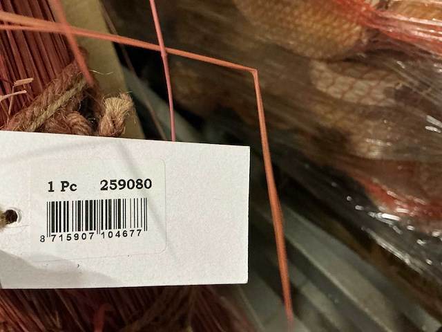 Partij green grass with paper cone stand orange (32x) - afbeelding 4 van  5