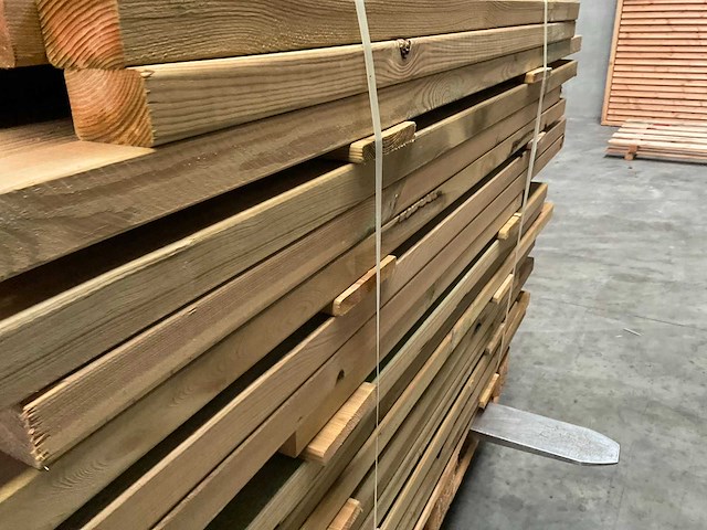 Partij grenen balken 80-180x6,5x4,5 cm - afbeelding 8 van  8