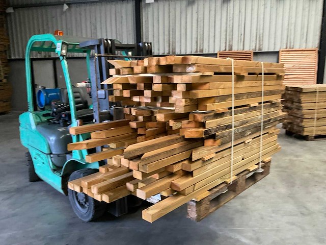 Partij grenen balken 80-180x6,5x4,5 cm - afbeelding 5 van  9