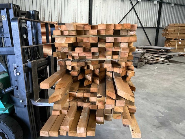 Partij grenen balken 80-180x6,5x4,5 cm - afbeelding 6 van  9