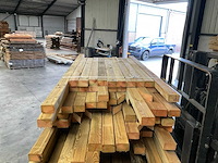 Partij grenen balken 80-180x6,5x4,5 cm - afbeelding 3 van  8