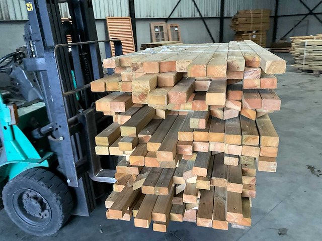 Partij grenen balken 80-180x6,5x4,5 cm - afbeelding 4 van  6