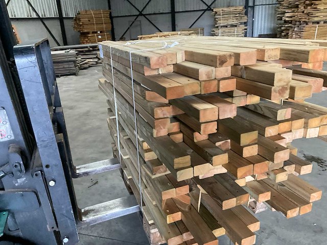 Partij grenen balken 80-180x6,5x4,5 cm - afbeelding 5 van  6