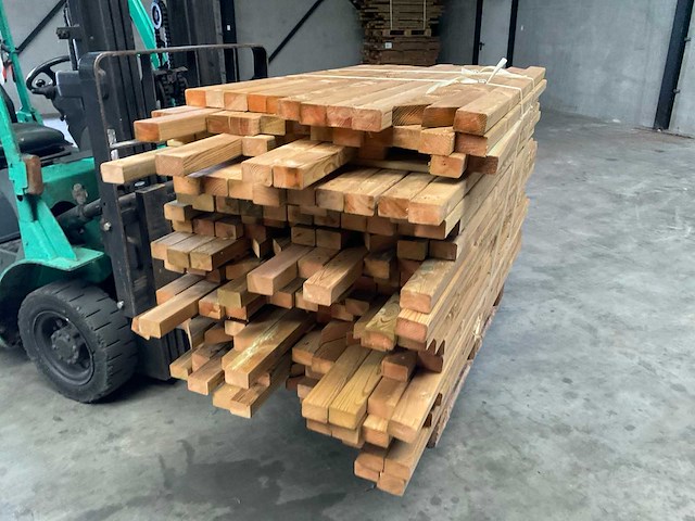 Partij grenen balken 80-180x6,5x4,5 cm - afbeelding 5 van  9