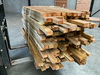 Partij grenen balken 80-180x6,5x4,5 cm - afbeelding 7 van  9
