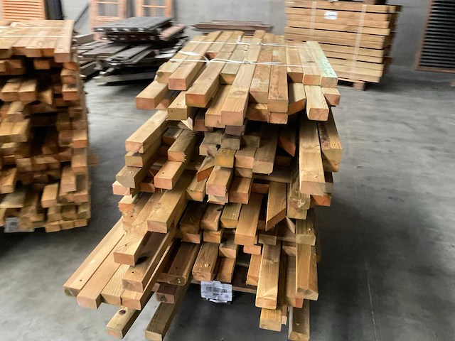 Partij grenen balken 80-180x8,5x4,5 cm - afbeelding 5 van  8
