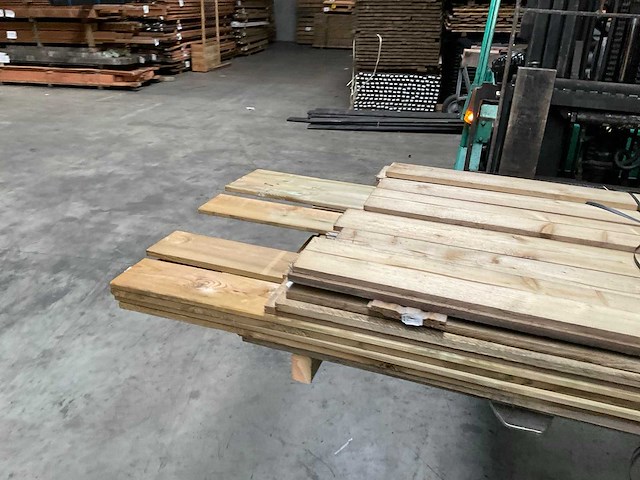 Partij grenen geïmpregneerde tuinplanken 180-240x14x1,6 cm - afbeelding 5 van  11