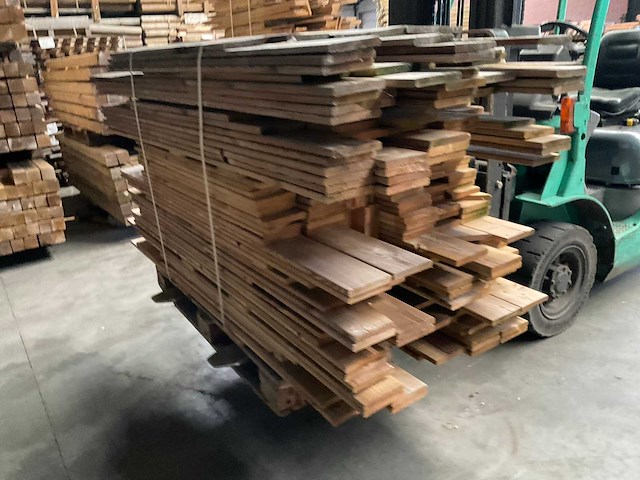 Partij grenen planken 80-180x14x1,8 cm - afbeelding 3 van  6