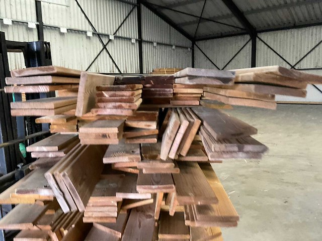 Partij grenen planken 80-180x14x1,8 cm - afbeelding 5 van  7