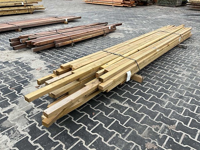 Partij grenen regels 5x7 cm - afbeelding 2 van  4