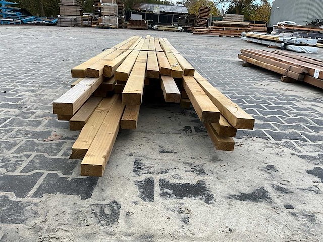 Partij grenen regels 5x7 cm - afbeelding 4 van  4