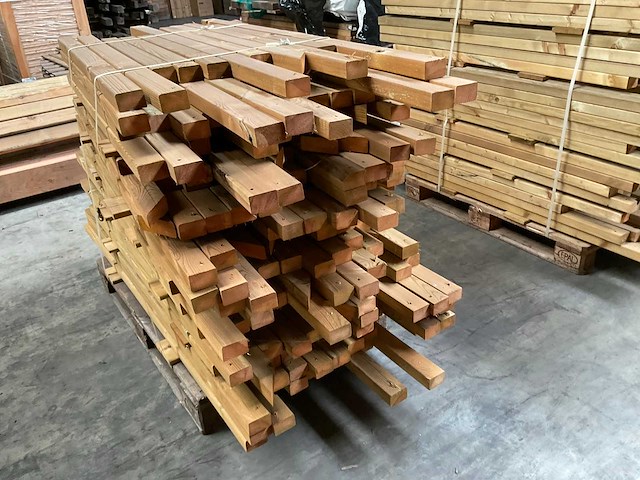 Partij grenen regels geïmpregneerd - 190-60x6,8x4,5 cm - afbeelding 5 van  9