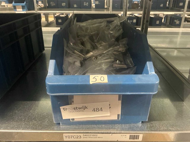 Partij grepen zwart nikkel 96mm - afbeelding 2 van  4