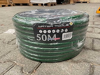 Partij groene tuinslang versterkt 1/2” 25 meter (4x) - afbeelding 2 van  3