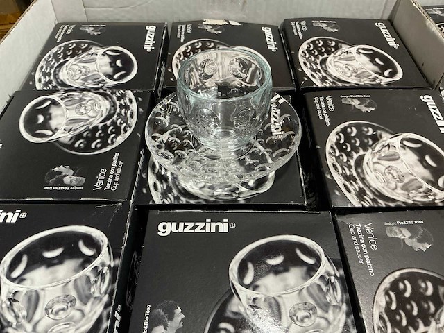Partij guzzini venice espresso kopjes met schotel (672x) - afbeelding 1 van  6