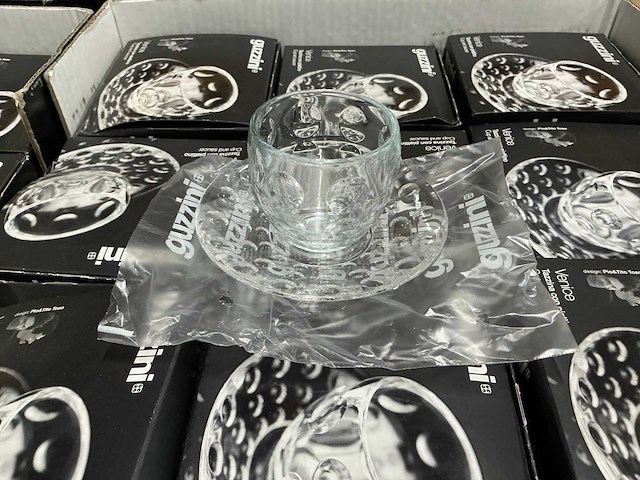 Partij guzzini venice espresso kopjes met schotel (672x) - afbeelding 3 van  6