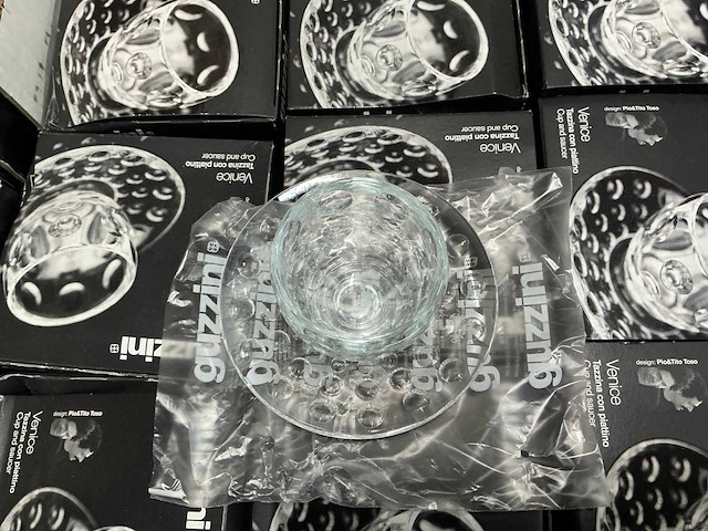 Partij guzzini venice espresso kopjes met schotel (672x) - afbeelding 4 van  6