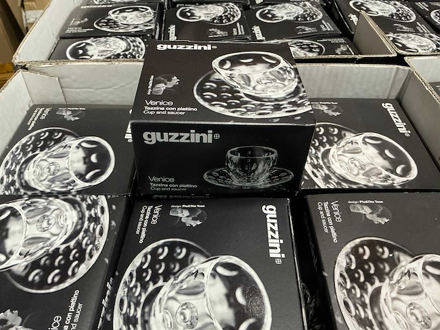 Partij guzzini venice espresso kopjes met schotel (672x) - afbeelding 5 van  6