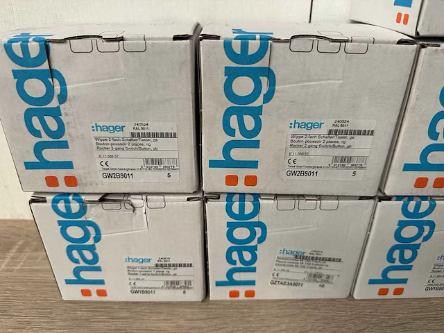 Partij hager installatiemateriaal, ca 54 verpakkingen - afbeelding 2 van  6