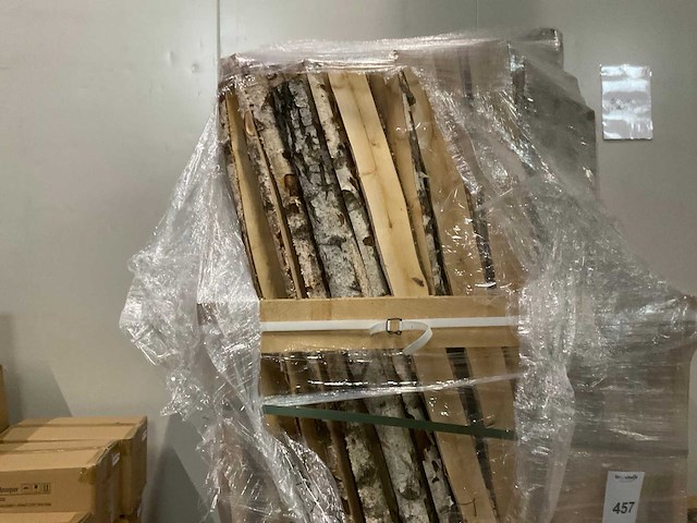 Partij halve berkenstammen - afbeelding 4 van  6