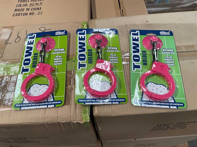 Partij handdoek hangers - roze (240x) - afbeelding 4 van  5