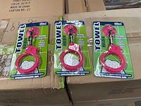 Partij handdoek hangers - roze (240x) - afbeelding 4 van  5