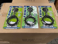 Partij handdoek hangers - zwart (250x) - afbeelding 1 van  5