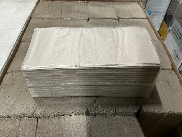 Partij handdoek zz-vouw 1 laags recycled 23x25cm 20x250 vel (80x) - afbeelding 1 van  5