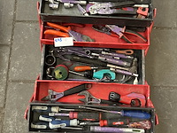 Partij handgereedschap in gereedschapskoffer - afbeelding 1 van  7