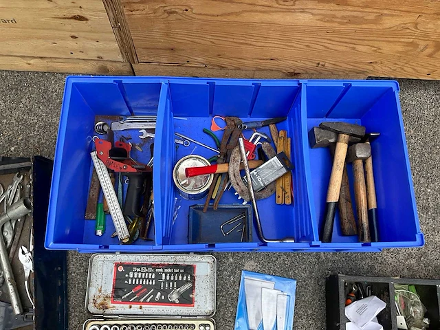 Partij handgereedschappen + koffers - afbeelding 8 van  9