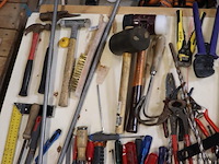 Partij handgereedschappen o.a. schroevendraaiers, hamers, tangen & beitels - afbeelding 6 van  6