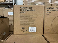 Partij hanging led christmas ball light ø15cm with timer (22x) - afbeelding 1 van  3