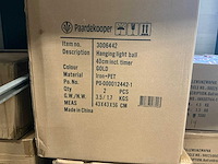 Partij hanging light ball 40cm incl. timer gold (14x) - afbeelding 2 van  3