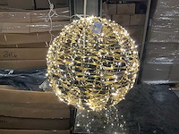 Partij hanging light ball 40cm incl. timer gold (14x) - afbeelding 1 van  6